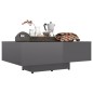 vidaXL Tavolino da Caffè Grigio Lucido 85x55x31 cm in Truciolato vidaXL Tavolino da Caffè Grigio Lucido 85x55x31 cm in Truciolato