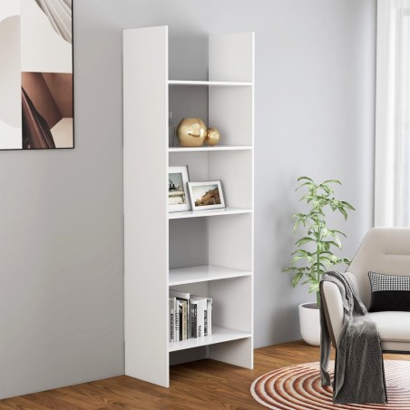 vidaXL Libreria Bianca 60x35x180 cm in Truciolato