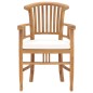 vidaXL Set da Pranzo da Giardino 3 pz con Cuscini in Massello di Teak vidaXL Set da Pranzo da Giardino 3 pz con Cuscini in Massello di Teak