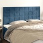 vidaXL Testiere 4 pz Blu Scuro 100x5x78/88 cm in Velluto vidaXL Testiere 4 pz Blu Scuro 100x5x78/88 cm in Velluto