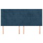 vidaXL Testiere 4 pz Blu Scuro 100x5x78/88 cm in Velluto vidaXL Testiere 4 pz Blu Scuro 100x5x78/88 cm in Velluto