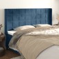 Testiera ad Orecchio Blu Scuro 203x23x118/128 cm in Velluto Testiera ad Orecchio Blu Scuro 203x23x118/128 cm in Velluto