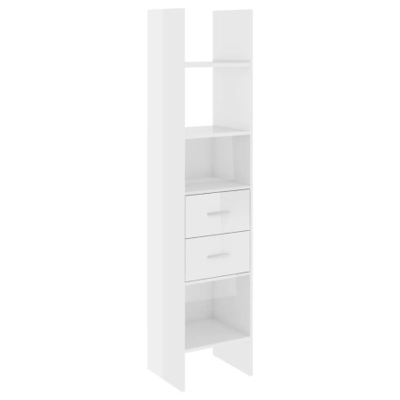 vidaXL Libreria Bianco Lucido 40x35x180 cm in Truciolato