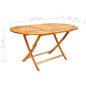 vidaXL Set da Pranzo da Giardino 9 pz Pieghevole in Massello di Acacia
