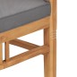 vidaXL Set da Pranzo da Giardino 5 pz con Cuscini in Massello di Teak vidaXL Set da Pranzo da Giardino 5 pz con Cuscini in Massello di Teak