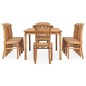 vidaXL Set da Pranzo da Giardino 9 pz in Legno Massello di Teak vidaXL Set da Pranzo da Giardino 9 pz in Legno Massello di Teak