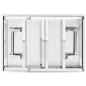vidaXL Tavolo da Lavoro Cucina Pieghevole 85x60x80 cm in Acciaio Inox vidaXL Tavolo da Lavoro Cucina Pieghevole 85x60x80 cm in Acciaio Inox