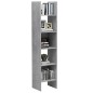 vidaXL Libreria Grigio Cemento 40x35x180 cm in Truciolato