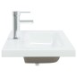 vidaXL Lavabo da Incasso con Rubinetto 81x39x18 cm in Ceramica Bianco vidaXL Lavabo da Incasso con Rubinetto 81x39x18 cm in Ceramica Bianco