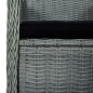 vidaXL Set Pranzo da Giardino 7pz con Cuscini Polyrattan Grigio Chiaro