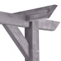 vidaXL Pergolato da Giardino Grigio 200x40x205 cm in Pino Impregnato