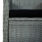 vidaXL Set Divani da Giardino 3pz con Cuscini Polyrattan Grigio Chiaro