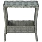 vidaXL Set Divani da Giardino 3pz con Cuscini Polyrattan Grigio Chiaro