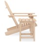 vidaXL Sedia da Giardino Adirondack con Tavolino in Legno Abete