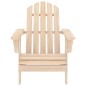 vidaXL Sedia da Giardino Adirondack con Tavolino in Legno Abete