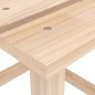 vidaXL Sedia da Giardino Adirondack con Tavolino in Legno Abete