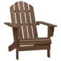 vidaXL Sedia Adirondack con Tavolo Abete Massello Marrone vidaXL Sedia Adirondack con Tavolo Abete Massello Marrone
