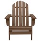 vidaXL Sedia Adirondack con Tavolo Abete Massello Marrone vidaXL Sedia Adirondack con Tavolo Abete Massello Marrone