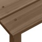 vidaXL Sedia Adirondack con Tavolo Abete Massello Marrone vidaXL Sedia Adirondack con Tavolo Abete Massello Marrone