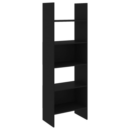 vidaXL Libreria Nera 60x35x180 cm in Truciolato