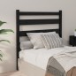 Testiera per Letto Nera 96x4x100 cm in Legno Massello di Pino Testiera per Letto Nera 96x4x100 cm in Legno Massello di Pino
