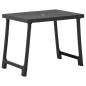 vidaXL Set da Bistrot 3 pz Pieghevole in Plastica Grigio vidaXL Set da Bistrot 3 pz Pieghevole in Plastica Grigio