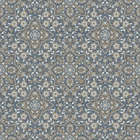 Homestyle Carta da Parati Portugese Tiles Marrone e Blu