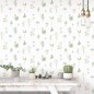 Evergreen Carta da Parati Herbs And Flowers Bianca