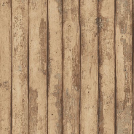 Homestyle Carta da Parati Old Wood Marrone