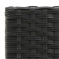 vidaXL Set Bar da Giardino 7 pz con Braccioli in Polyrattan Nero