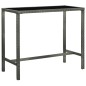 vidaXL Set da Bar da Giardino 7 pz in Polyrattan Grigio vidaXL Set da Bar da Giardino 7 pz in Polyrattan Grigio