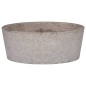 vidaXL Lavandino Grigio Ø40x15 cm in Marmo vidaXL Lavandino Grigio Ø40x15 cm in Marmo