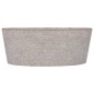 vidaXL Lavandino Grigio Ø40x15 cm in Marmo vidaXL Lavandino Grigio Ø40x15 cm in Marmo