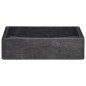vidaXL Lavandino Nero 40x40x10 cm in Marmo