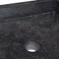 vidaXL Lavandino Nero 40x40x10 cm in Marmo