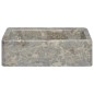 vidaXL Lavandino Grigio 40x40x12 cm in Marmo vidaXL Lavandino Grigio 40x40x12 cm in Marmo