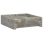 vidaXL Lavandino Grigio 40x40x12 cm in Marmo vidaXL Lavandino Grigio 40x40x12 cm in Marmo