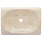 vidaXL Lavandino Crema 50x35x10 cm in Marmo