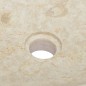 vidaXL Lavandino Crema 50x35x10 cm in Marmo