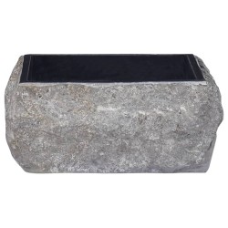 vidaXL Lavandino Nero 30x30x13 cm in Marmo