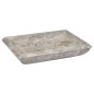 vidaXL Lavandino Grigio 50x35x10 cm in Marmo vidaXL Lavandino Grigio 50x35x10 cm in Marmo