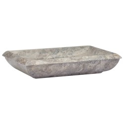 vidaXL Lavandino Grigio 50x35x10 cm in Marmo