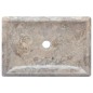 vidaXL Lavandino Grigio 50x35x10 cm in Marmo vidaXL Lavandino Grigio 50x35x10 cm in Marmo
