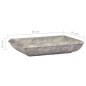 vidaXL Lavandino Grigio 50x35x10 cm in Marmo vidaXL Lavandino Grigio 50x35x10 cm in Marmo