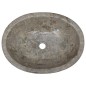 vidaXL Lavandino Grigio 53x40x15 cm in Marmo