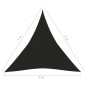Vela Parasole 160 g/m² Nera 3x3x3 m in HDPE Vela Parasole 160 g/m² Nera 3x3x3 m in HDPE