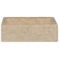 vidaXL Lavandino Crema 40x40x12 cm in Marmo vidaXL Lavandino Crema 40x40x12 cm in Marmo