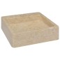 vidaXL Lavandino Crema 40x40x12 cm in Marmo vidaXL Lavandino Crema 40x40x12 cm in Marmo
