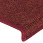 vidaXL Tappetini per Scale 15 pz 65x21x4 cm Rosso Opaco vidaXL Tappetini per Scale 15 pz 65x21x4 cm Rosso Opaco