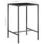 vidaXL Set Bar da Giardino 5 pz in Polyrattan Grigio vidaXL Set Bar da Giardino 5 pz in Polyrattan Grigio